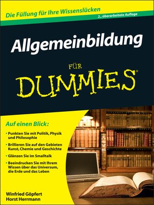 cover image of Allgemeinbildung für Dummies